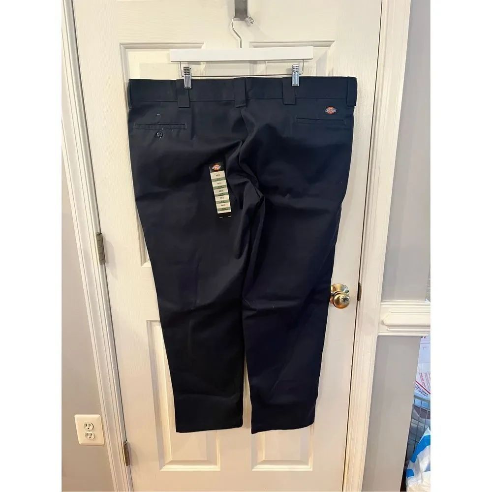 Dickie’s Navy Slim Straight Work Pants sz 44X32 NWT